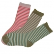 Laced Colorized Stripe Socks